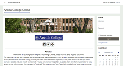 Desktop Screenshot of ancilla.learninghouse.com