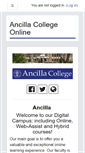 Mobile Screenshot of ancilla.learninghouse.com